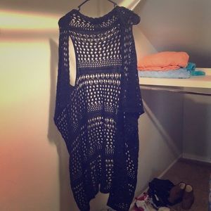 Sleeveless Black Cardigan Women’s Medium